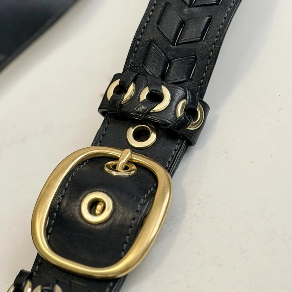 🐝 Coach Signature Bleecker Bag Black
F0794-11434 and Wallet Braided Leather - Picture 13 of 16
